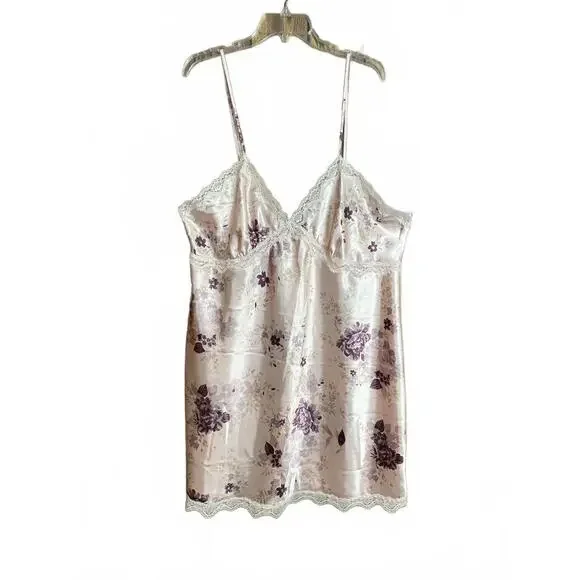 Gilligan & O’Malley satin floral nightgown XXXL - Picture 1 of 8